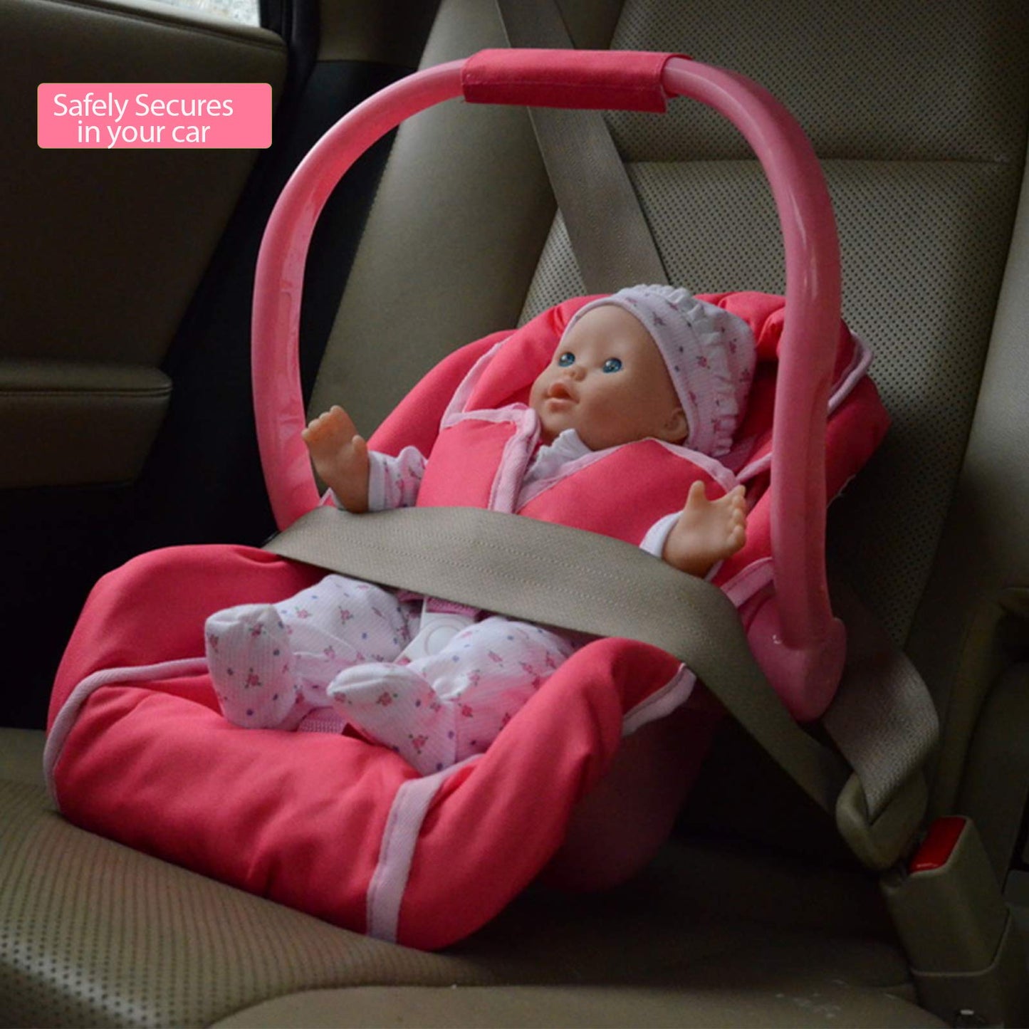 Unicorn Baby Doll car seat for Dolls -Great Baby Doll Accessories for Travel (Car Seat)