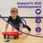 Hurtle Scooter Board for Kids with Safety Handles - Heavy Duty Gym Floor Scooter with 360° Wheels for PE, Indoor Active & Sensory Play - Supports 200