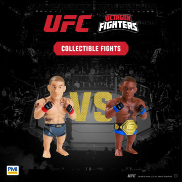 P.M.I. UFC 2.5-Inch Collectible Figures 8-Pack Deluxe Box - Includes 8 Fighters with Accessories, Realistic Poses, and Officially Licensed UFC