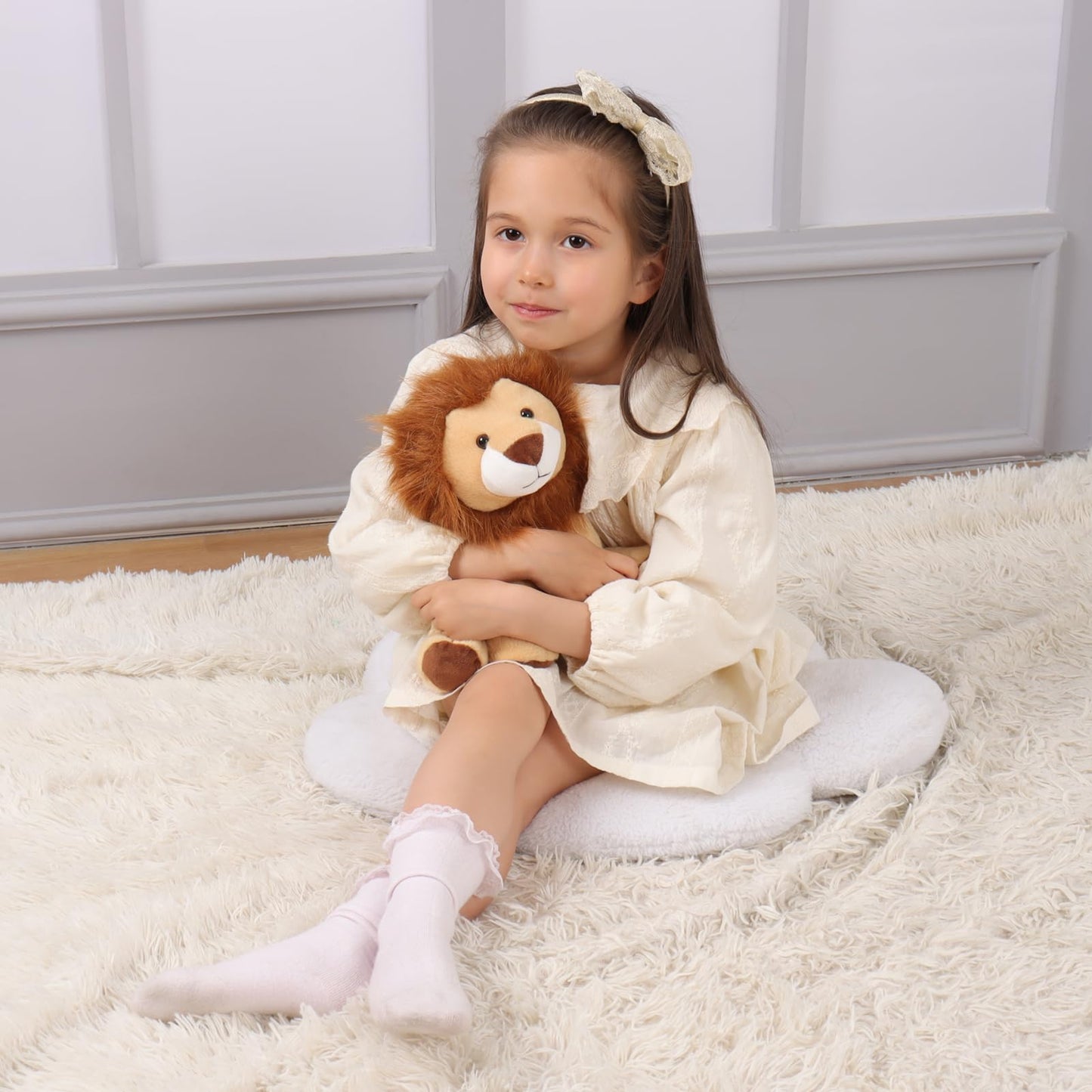Apricot Lamb Toys Plush Brown Roar Lion Soft Stuffed Animal for Child 10''