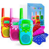 Waka Waka Walkie Talkies for Kids (3 Pack, Yellow, Red, Green) - Long Range Two-Way Walkie Talkie Set with Bandanas and Whistles Included - Great for