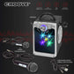 Croove Rechargeable Karaoke Machine For Kids - Incl. 2 Microphones with Flashing Disco Lights, Bluetooth, AUX & USB Ports Singing Machine for
