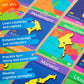 GeoToys GeoCards, World Complete Edition Flash Cards Geography Game, Countries of the World Flashcards, Kids Card Games for Families, Home, School