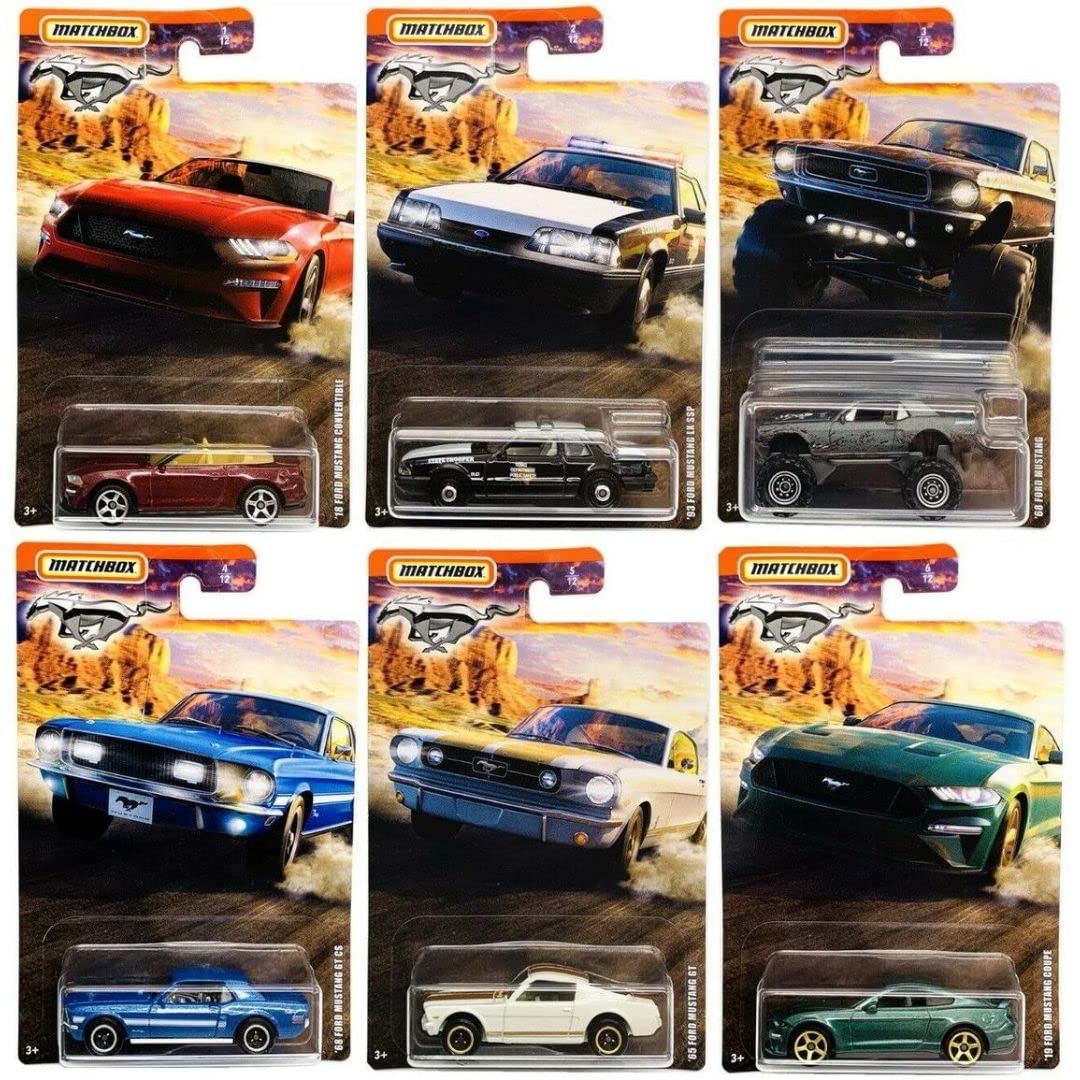 Matchbox 2020 Ford Mustang Special Edition Series Set of 6 Vehicles