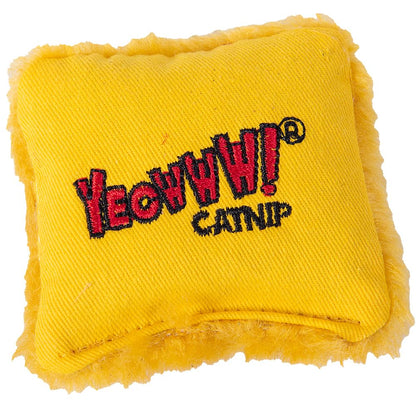Yeowww! Catnip Pillows Yellow (Single)