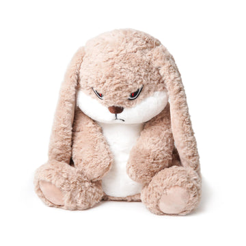 ZEIO Grumpy Bunny Stuffed Animal, 19.6" Plush Rabbit Stuffed Animals with Floppy Ears, Cuddly Soft Plush Toys Huggable, Perfect for a Gift