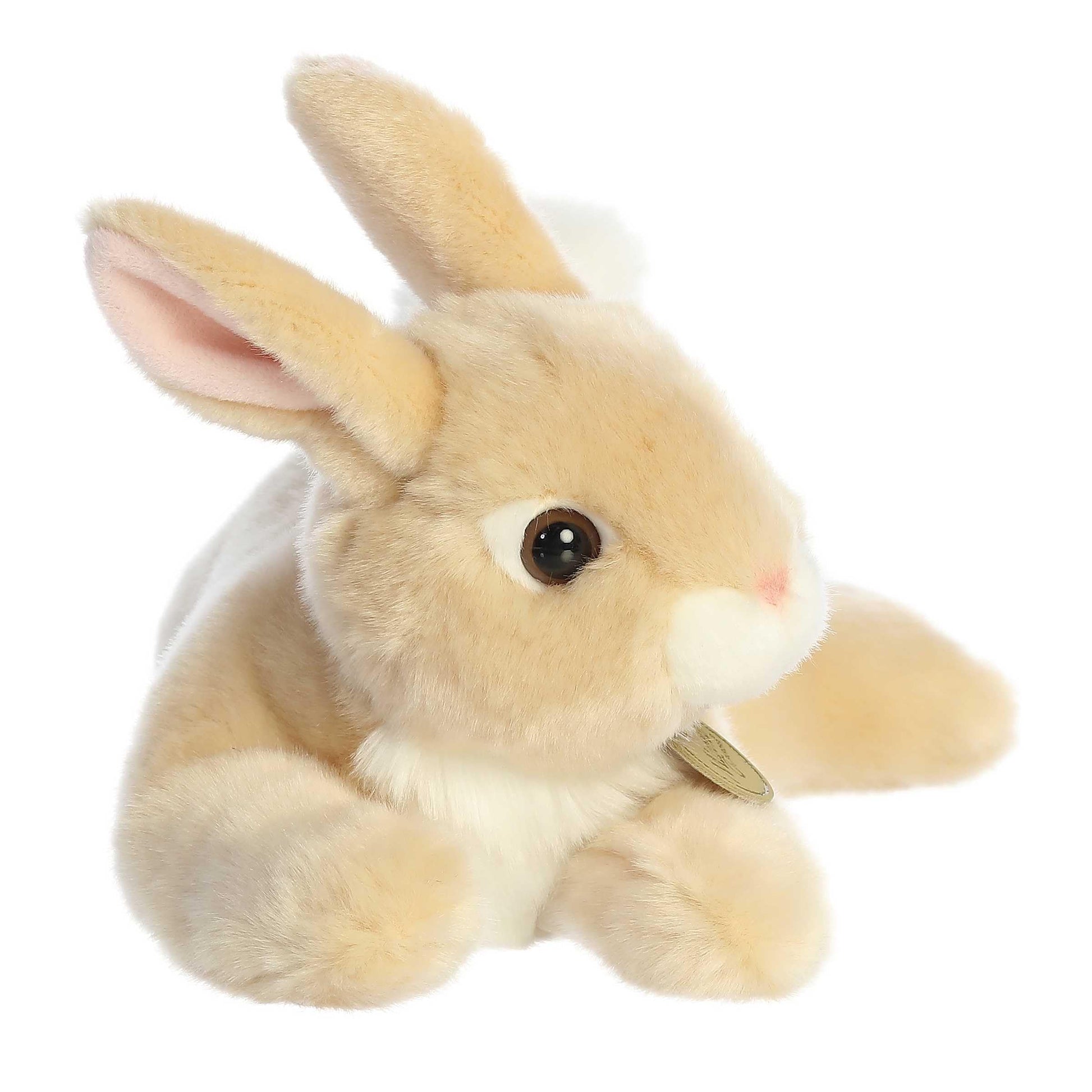 Aurora® Realistic Miyoni® Resting Bunny Stuffed Animal - Lifelike Details Make a Cherished Companion - Perfect for Decorating Bedrooms or Classrooms
