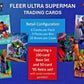 2026 Upper Deck Fleer Ultra Superman Factory Sealed Blaster Box with Chance for Blaster Exclusive Ultra Stars Green Parallels and Other Inserts