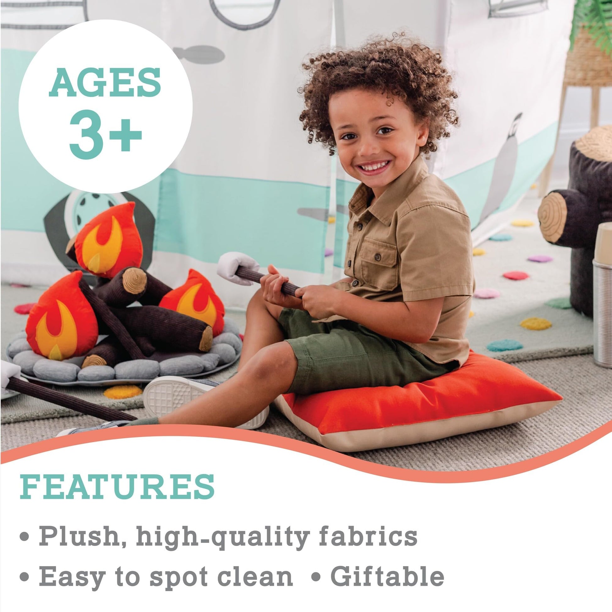 MindWare Oh So Fun Plush Campfire Set