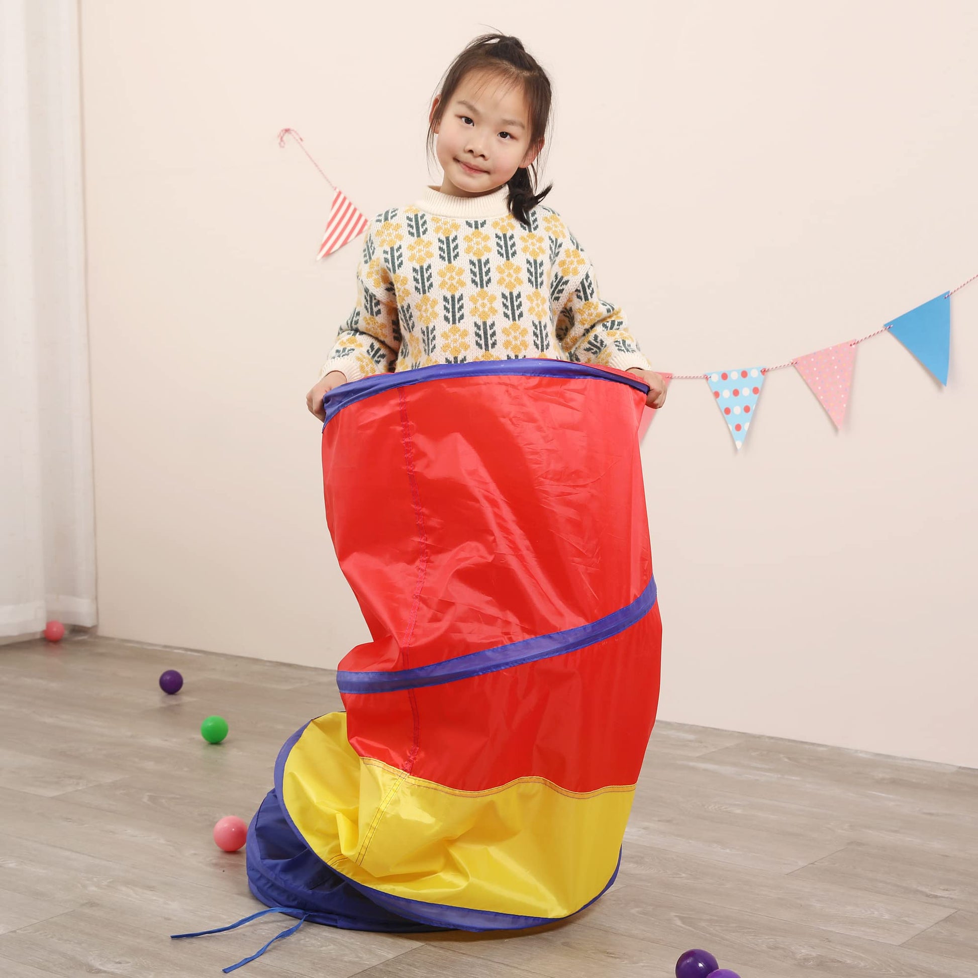 Kids Pop Up Crawling Play Tunnel Toy for Children, Baby, Toddler, RYB