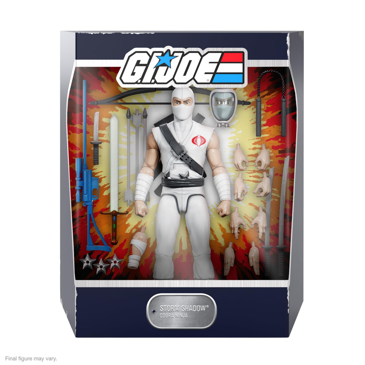 Super7 ULTIMATES! G.I. Joe Storm Shadow - 7" G.I. Joe Action Figure with Accessories Classic Cartoon Collectibles and Retro Toys