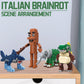 Myth Qholve Italian Brainrot Building Bricks Set 8 Models Creative Animal & Character Blocks Fun Collectible for Adults