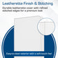 BCW Z-Folio 9-Pocket LX Album - White | Secure Zipper Card Organizer | Premium Leatherette Card Collection Binder | Trading Card Binder for Pokemon