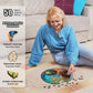 LEOGOR Wooden Jigsaw Puzzles for Adults 500 Pieces (17.8 x 18 in), Extra-Thick 5mm Wood, Large Round Tree of Life Puzzle with Unique Nature Inspired