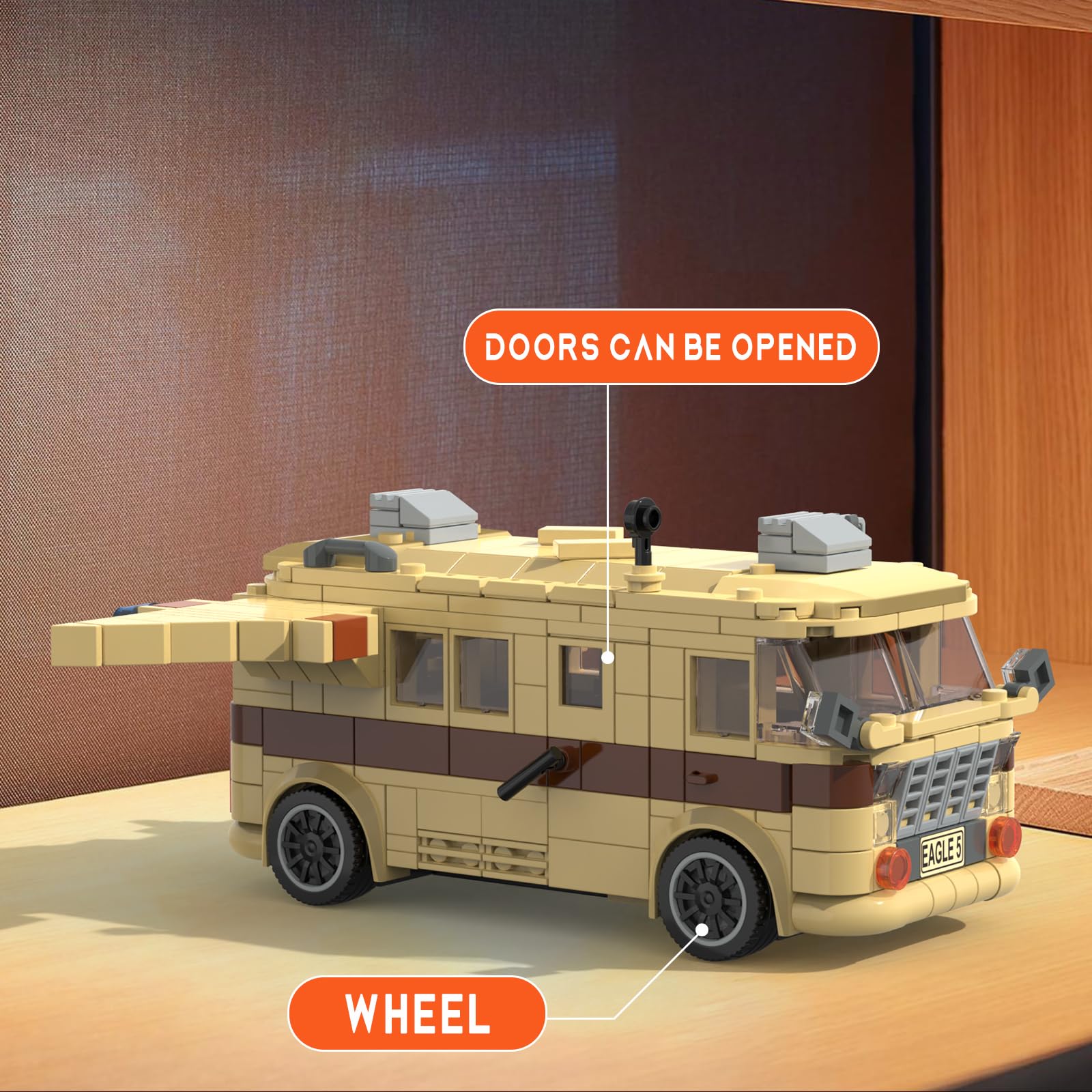 Nubee Eagle-5 Spaceballs Building Set, Spaceballs Movie Merchandise Mode Building Kit, Creative Collectible Chritmas Birthday Gift for Boys Girls Age