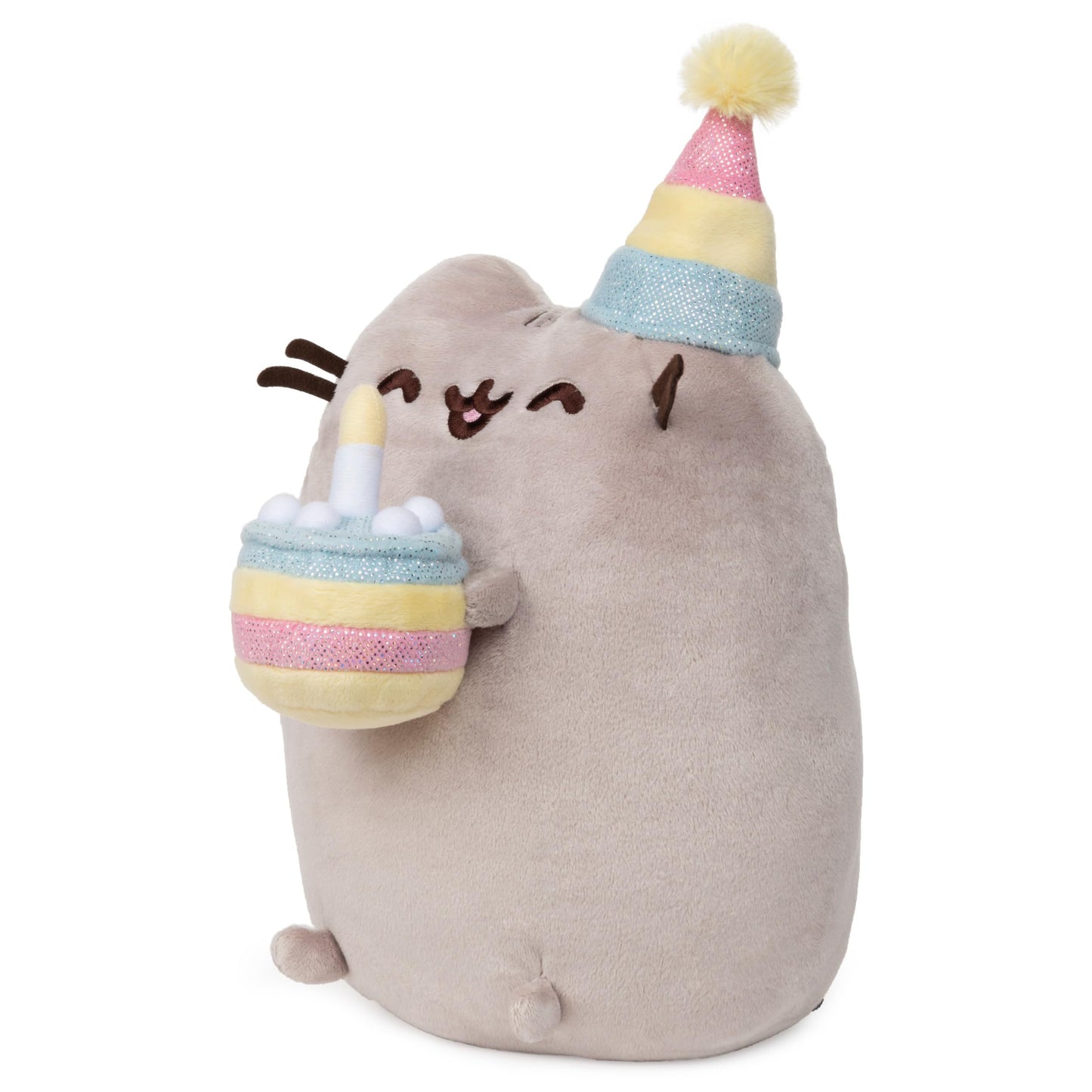 GUND Pusheen Birthday Cake Snackable 9.5-Inch Plush Toy for Ages 8+