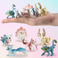 Liberty Imports 12 Pack Fantasy Creatures Figurines Set - Cute Plastic Fairy Animals & Mythical Toy Figures, Mini Unicorn Cake Toppers, Party Favors