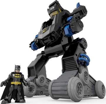 Fisher-Price Imaginext DC Super Friends RC Transforming Batbot 2-Ft-Tall Robot with Lights & Sounds and Remote Control for Pretend Play Kids Ages 3+