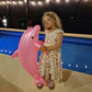 Huge 40" Pearlized Dolphin INFLATE Inflatable Pool Toy Beach Poolside Aquatic Themed Decor Birthday Party Buffet Table Decoration (Pink - 1 Pack)