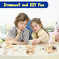 6-in-1 STEM Science Kits for Kids, Wood Arts and Craft Kits, STEM Toys for Boys Girls Age 8-12 5-7 8 10 12 13 14 Gift Idea, 3D Puzzles Building