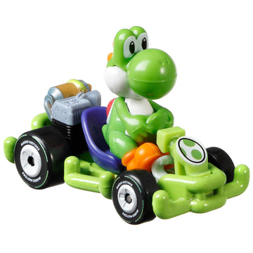 Hot Wheels Die Cast GRN19 Model Kart 5 cm Yoshi Dinosaur Pipe Frame Kart Super Mario Kart 1/64 6 cm Multi-Coloured