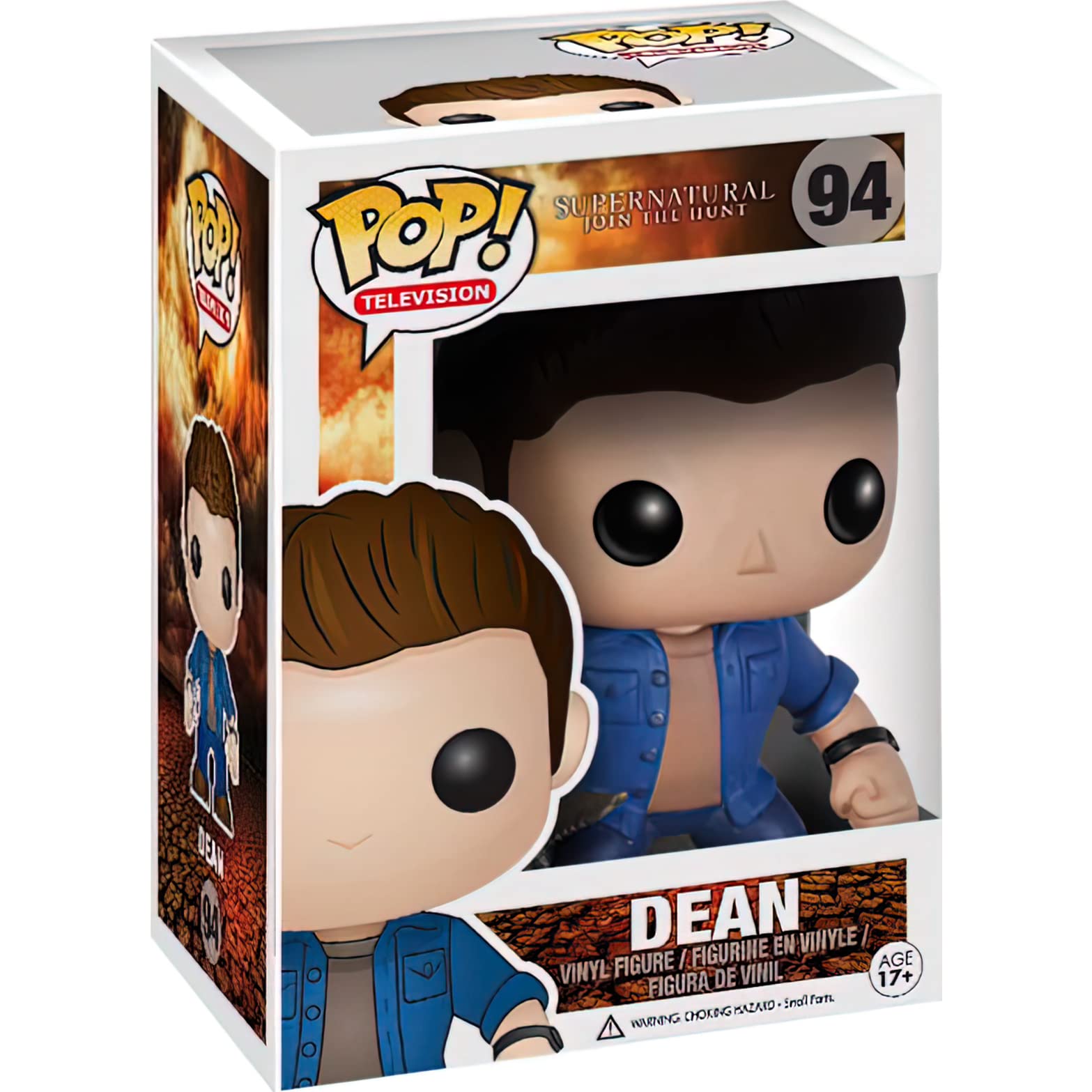 D e a n Winchest e r : Fun ko P o p ! TV Vinyl Figurine Bundle with 1 Compatible 'ToysDiva' Graphic Protector (094-03736 - B)