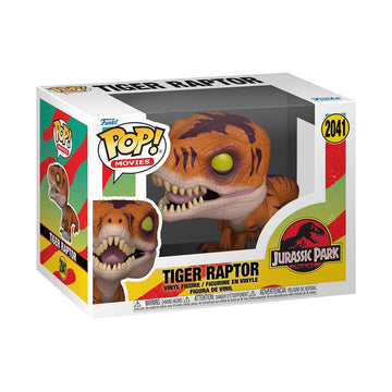 Funko Pop! Movies: Jurassic Park - Tiger Raptor - Collectable Vinyl Figure - Gift Idea - Official Merchandise - Toys for Kids & Adults