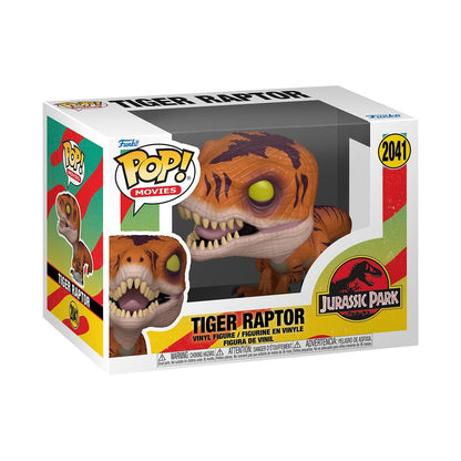 Funko Pop! Movies: Jurassic Park - Tiger Raptor - Collectable Vinyl Figure - Gift Idea - Official Merchandise - Toys for Kids & Adults