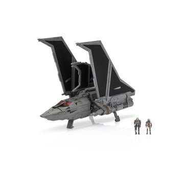 Jazwares Star Wars Micro Galaxy Squadron Havoc Marauder (Rescue Mission) - 7-Inch Vehicle with Battle Damage and Two 1-Inch Micro Figure Accessories