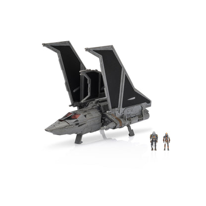 Jazwares Star Wars Micro Galaxy Squadron Havoc Marauder (Rescue Mission) - 7-Inch Vehicle with Battle Damage and Two 1-Inch Micro Figure Accessories