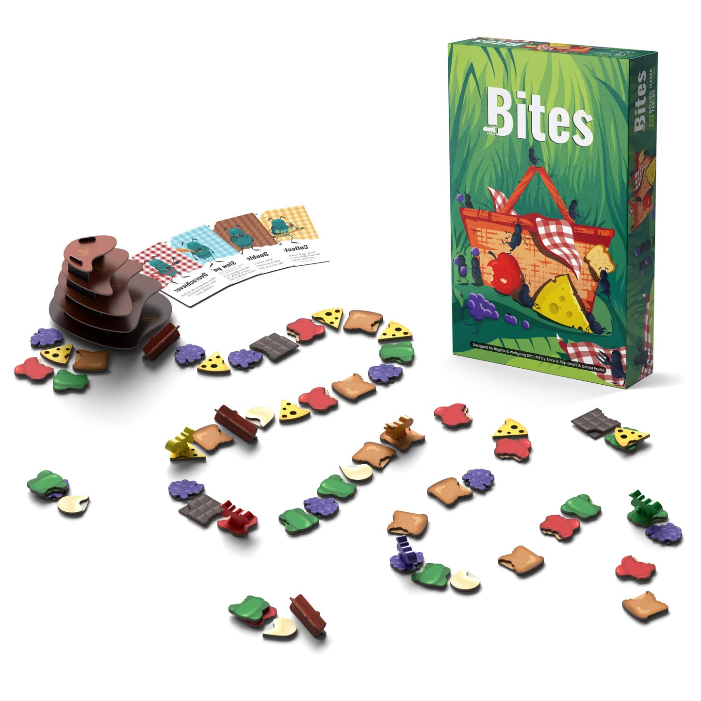Bites - Board Game - 2 to 5 Players - 20 Minute Play Time