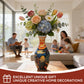 MERRTO 3D Puzzle Vase - 160-Piece Interlocking Plastic DIY Flower Vase, Home Decor/Stress Reliever/Floral Arrangement Art, Unique Creative Gift