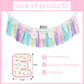 Donut 1 Years Old Birthday Banner - Sweet One Birthday Party Decorations, Soft Ribbon Ballet Skirt Set, Rainbow High Chair Garland, Sweet One Year