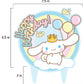 Cinnamon Roll Cake Topper Girls Kids Birthday Melody Kitty Party Decor