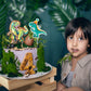 40Pcs Dinosaur Cupcake Toppers, Cute Tyrannosaurus Rex Triceratops Cupcake Picks Dinosaur Cake Topper Picks for Kids Birthday Baby Shower Dino Party