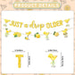Just A Drop Older Gold Glitter Banner with Hanging Swirls Lemon Party Decorations Lemon Themed Party Decor Lemon Birthday Decorations