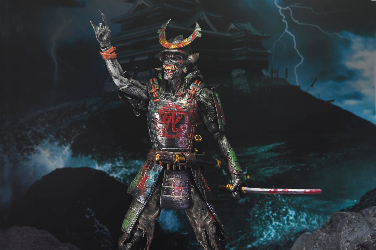 NECA Iron Maiden Future Past World Tour Ultimate Senjutsu Eddie and Somewhere in Time 7" Scale Action Figure
