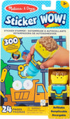 Melissa & Doug Sticker Wow!™ 24-Page Activity Pad and Sticker Stamper, 300 Stickers, Arts and Crafts Fidget Toy Collectible Character - Bulldozer -