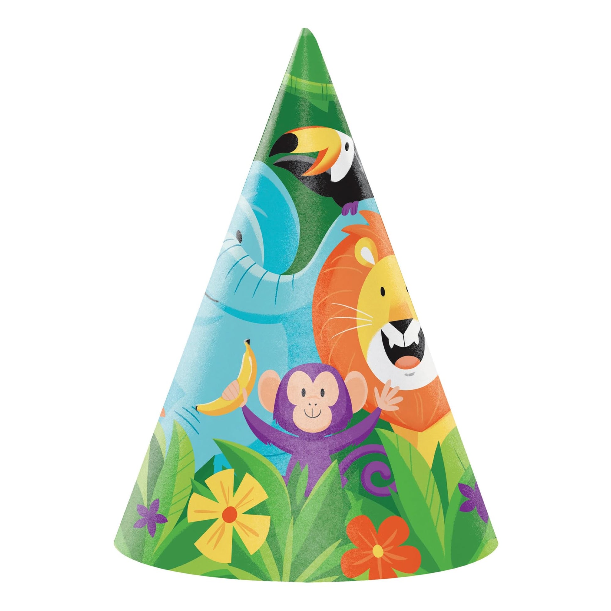 Jungle Safari Party Hats | 8 Pcs.