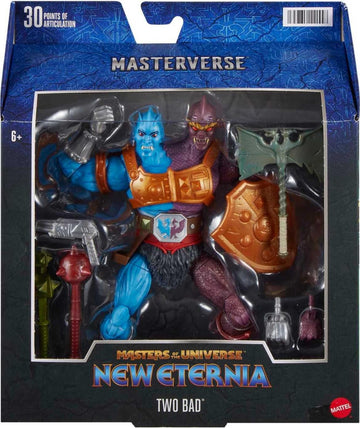 Masters of the Universe Masterverse Action Figure & Accessories, Two-Bad MOTU Collectible with Articulation & Swappable Parts, 7-inch