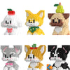 YCJZXMS Dog Micro Mini Blocks Set 6 Pack Animals Buildling Model Kits Mini Bricks Dog Series Toys for Adult or Kids Preferred Party Gifts