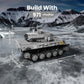 Mould King RC Tiger Tank Building Set, 971 Pcs WW2 Military Tank Model