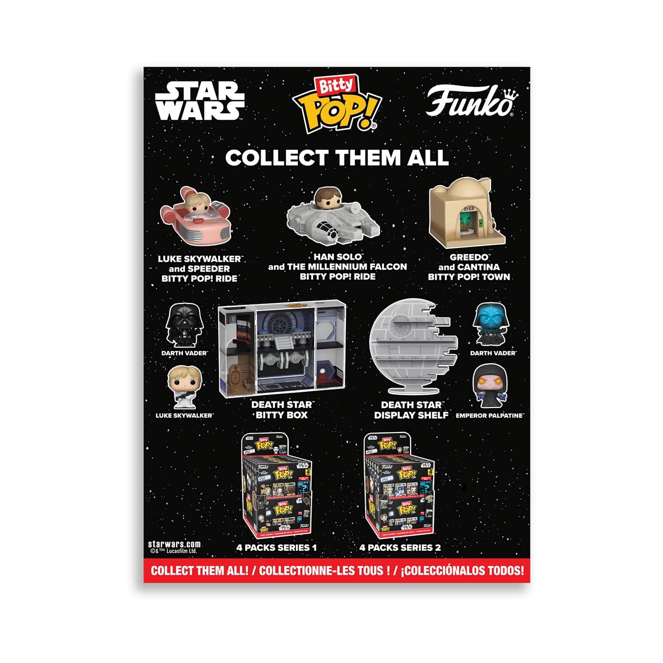Funko Pop! Bitty Countdown Calendar: Star Wars - 24 Days of Surprises - Collectible Vinyl Mini Figures - Mystery Box - Gift Idea - Holiday Present for