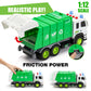 MOBIUS Toys Garbage Truck - Large 1:12 Scale Recycling Truck with Lights, Sounds & Moving Parts - Durable BPA-Free Trash Truck for Kids Ages 3-7