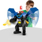 Fisher-Price Imaginext DC Super Friends, Batman Flight Mech with Lights, Sounds Motion & 3-inch Action Figure, 14.5-inch Toy Includes Launcher & Discs