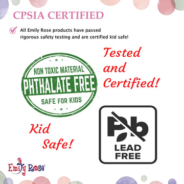 Emily Rose 5-Pack Pink 18 Inch Doll T-Shirts Gift Boxed | USA Brand - Fits American Girl & Our Generation Dolls - for DIY Crafts, Tie Dye Sublimation
