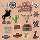Cowboy Cake Toppers Glitter Cowboy Hat Cake Decorations Party Decoration