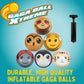 SCS Direct Gaga Ball Animals 8.5 in Playground Balls with Air Pump, 6 Pack