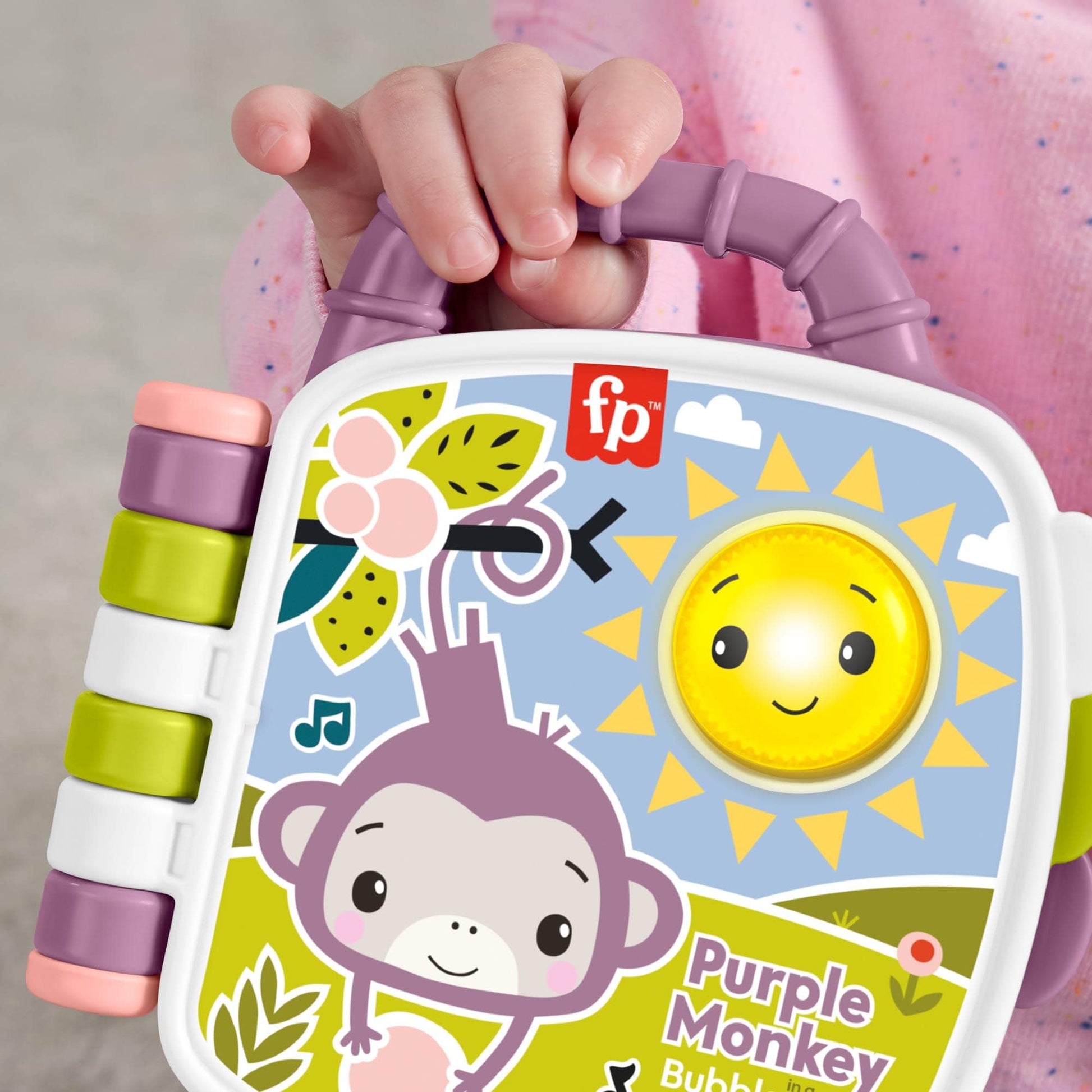 Fisher-Price JFN05 Interactive Book with Sound and Light Effects for Babies from 6 Months, French Version