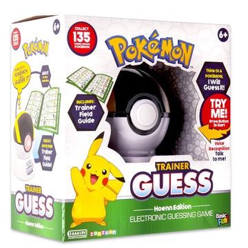 Pokemon Trainer Guess Game Hoenn Edition - Bundle with Electronic Guessing Game, Talk to Your Poke Ball Plus Bookmark, Trading Cards | Pokemon